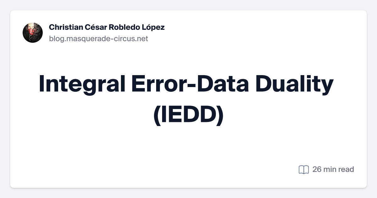 The Integral Error-Data Duality (IEDD) paradigm advocates for treating errors with the same level of importance as regular data in software applicatio